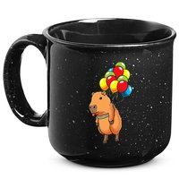 Capybara Giant Cavy Rodent With Balloons Capybara 15oz Campfire Ceramic Mug