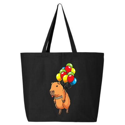Capybara Giant Cavy Rodent With Balloons Capybara 25L Jumbo Tote