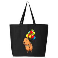 Capybara Giant Cavy Rodent With Balloons Capybara 25L Jumbo Tote