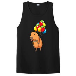 Capybara Giant Cavy Rodent With Balloons Capybara PosiCharge Competitor Tank