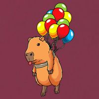 Capybara Giant Cavy Rodent With Balloons Capybara 16oz Travel Tumbler