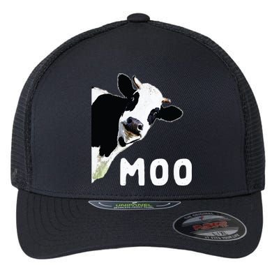 Cow Gift Flexfit Unipanel Trucker Cap