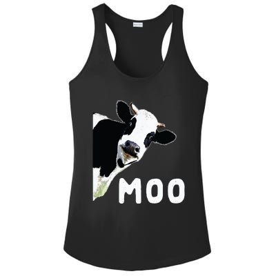 Cow Gift Ladies PosiCharge Competitor Racerback Tank