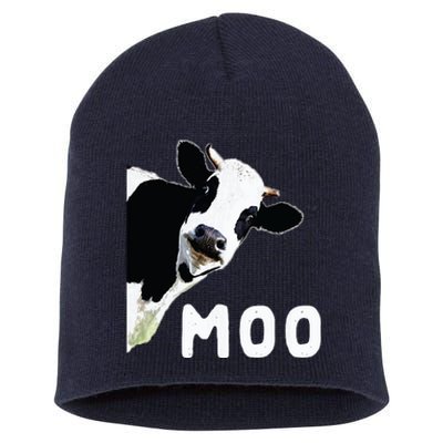 Cow Gift Short Acrylic Beanie