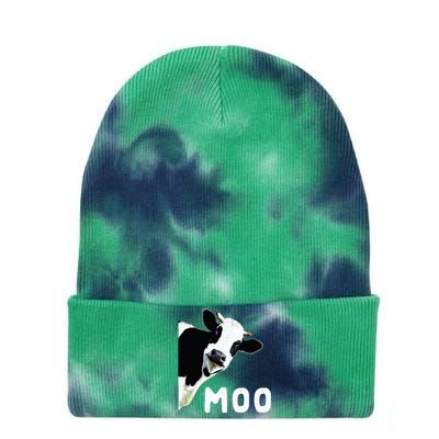 Cow Gift Tie Dye 12in Knit Beanie