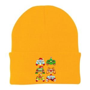 Christmas Gamer Controller Holiday Gift Knit Cap Winter Beanie