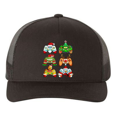 Christmas Gamer Controller Holiday Gift Yupoong Adult 5-Panel Trucker Hat