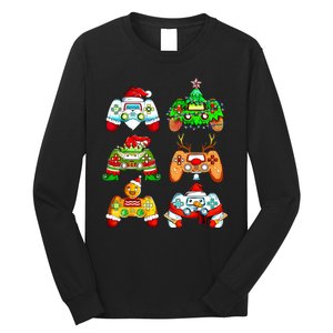 Christmas Gamer Controller Holiday Gift Long Sleeve Shirt