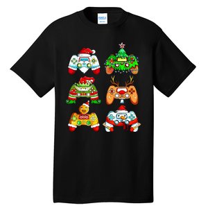 Christmas Gamer Controller Holiday Gift Tall T-Shirt