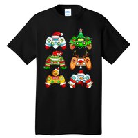 Christmas Gamer Controller Holiday Gift Tall T-Shirt