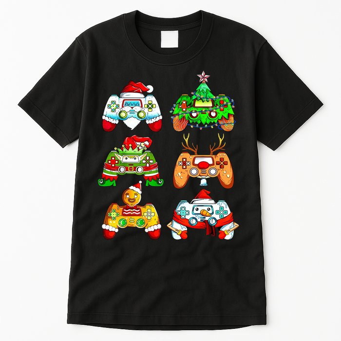 Christmas Gamer Controller Holiday Gift Tall T-Shirt