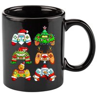 Christmas Gamer Controller Holiday Gift 11oz C Handle Ceramic Mug