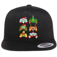 Christmas Gamer Controller Holiday Gift Flatbill Hat