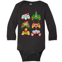 Christmas Gamer Controller Holiday Gift Baby Long Sleeve Bodysuit