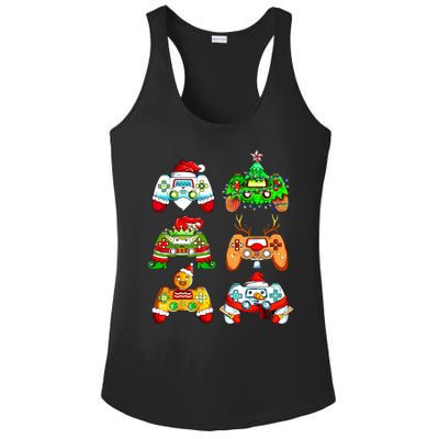 Christmas Gamer Controller Holiday Gift Ladies PosiCharge Competitor Racerback Tank