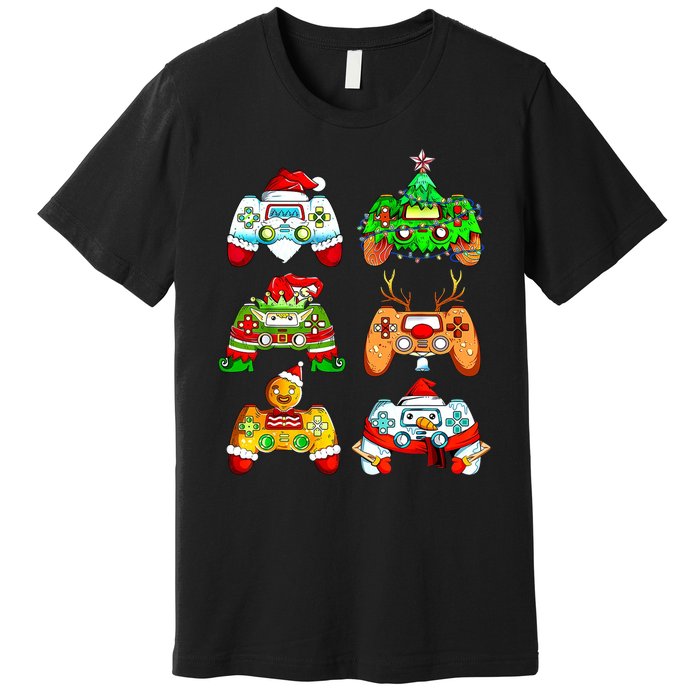 Christmas Gamer Controller Holiday Gift Premium T-Shirt