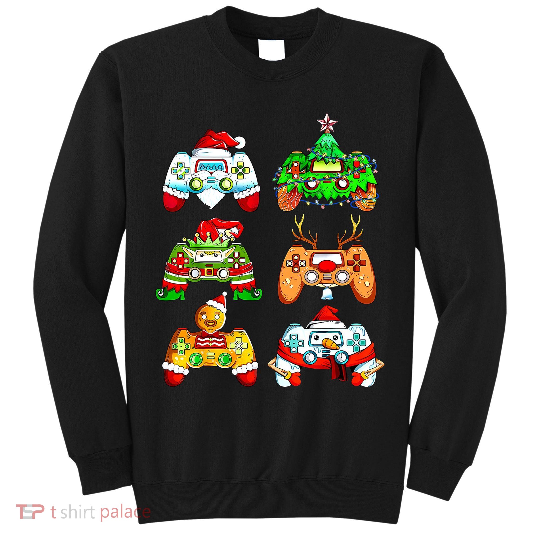 Christmas Gamer Controller Holiday Gift Tall Sweatshirt
