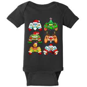 Christmas Gamer Controller Holiday Gift Baby Bodysuit