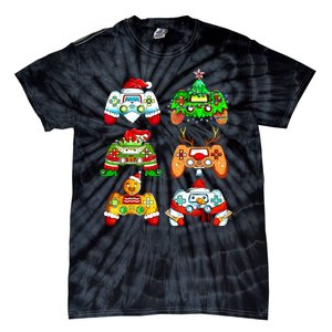 Christmas Gamer Controller Holiday Gift Tie-Dye T-Shirt