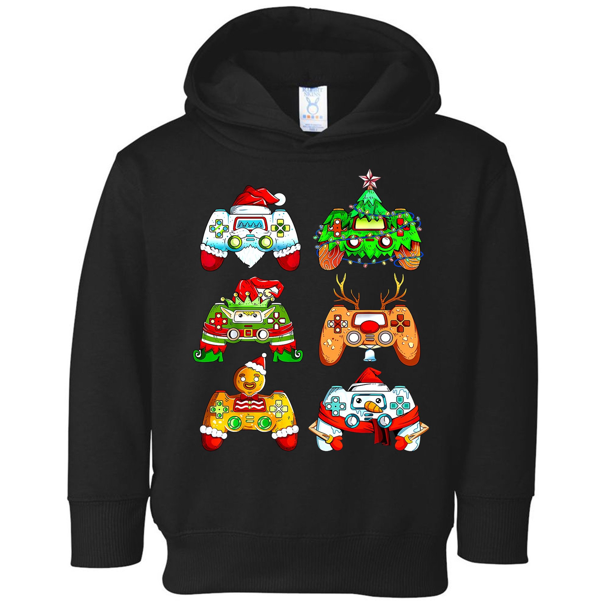 Christmas Gamer Controller Holiday Gift Toddler Hoodie