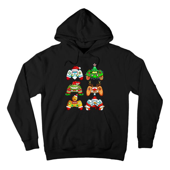 Christmas Gamer Controller Holiday Gift Tall Hoodie