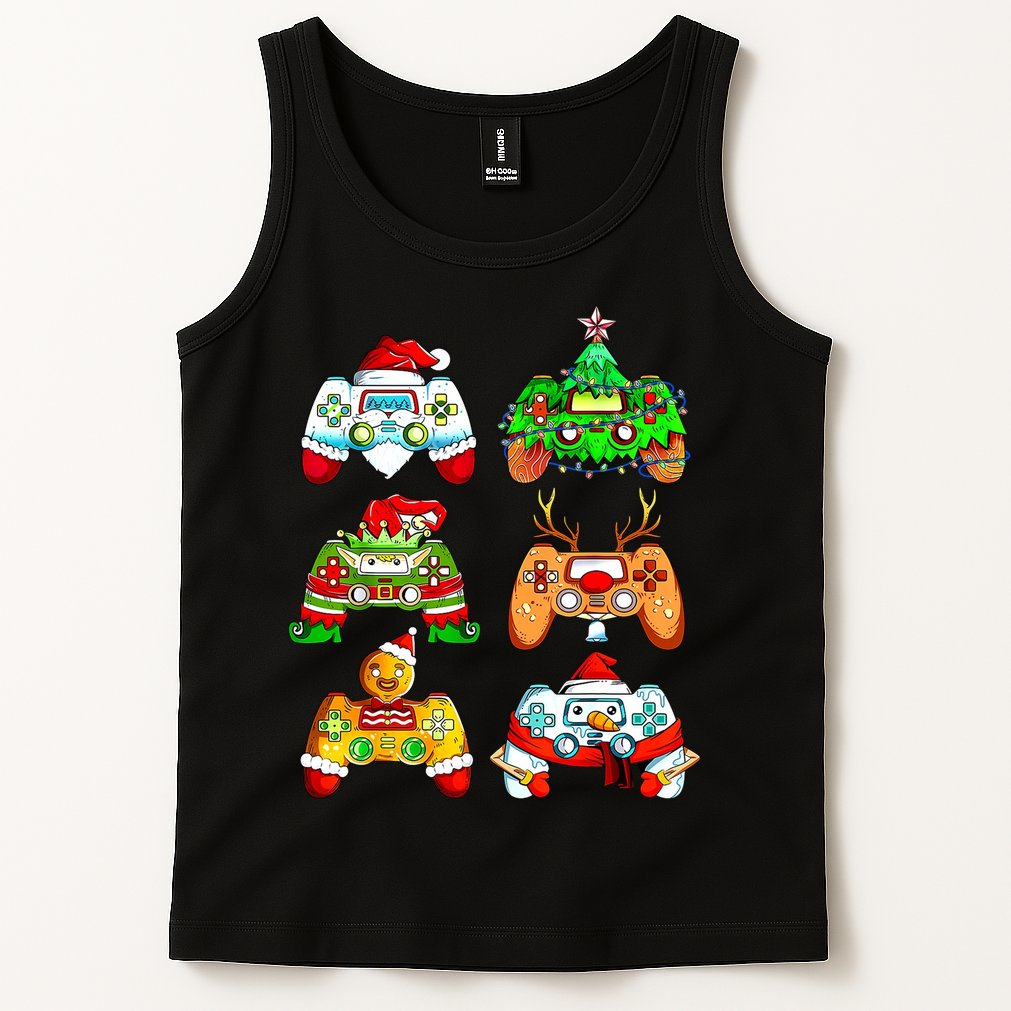 Christmas Gamer Controller Holiday Gift Tank Top