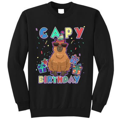 capybara gifts capy birthday happy birthday capybara Sweatshirt