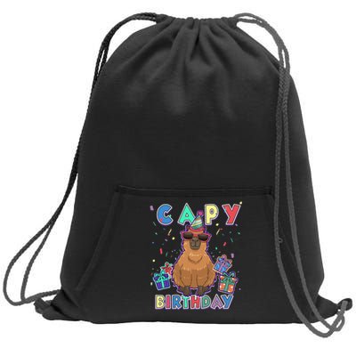 capybara gifts capy birthday happy birthday capybara Sweatshirt Cinch Pack Bag