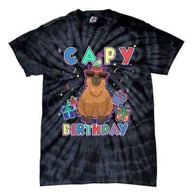 capybara gifts capy birthday happy birthday capybara Tie-Dye T-Shirt