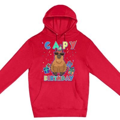 capybara gifts capy birthday happy birthday capybara Premium Pullover Hoodie