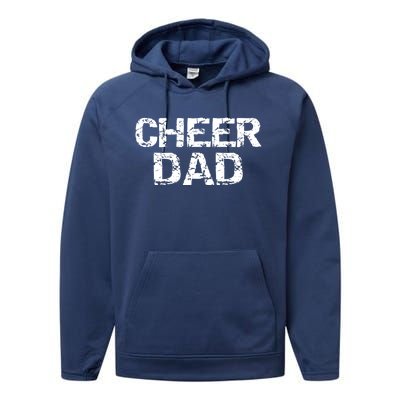 Cheerleading Gift Cheerleader Father Idea Cheer Dad Meaningful Gift Performance Fleece Hoodie