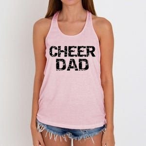 Cheerleading Gift Cheerleader Father Idea Cheer Dad Meaningful Gift Women's Knotted Racerback Tank