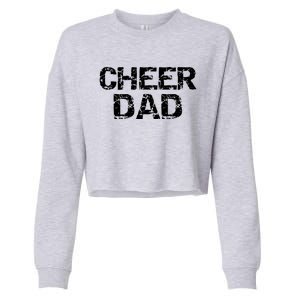 Cheerleading Gift Cheerleader Father Idea Cheer Dad Meaningful Gift Cropped Pullover Crew