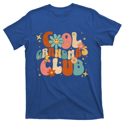 Cool Grandmas Club Groovy Retro Funny New Grandma 2023 2024 Gift T-Shirt