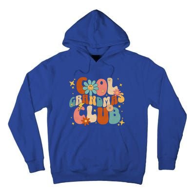 Cool Grandmas Club Groovy Retro Funny New Grandma 2023 2024 Gift Tall Hoodie