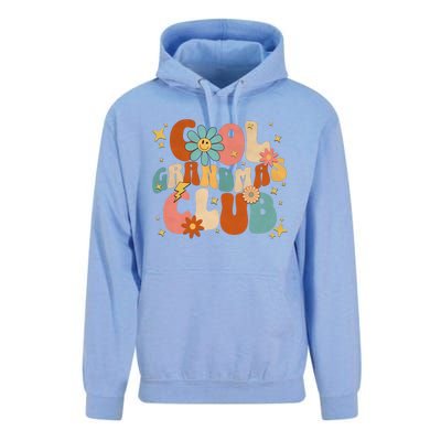 Cool Grandmas Club Groovy Retro Funny New Grandma 2023 2024 Gift Unisex Surf Hoodie