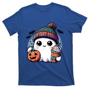 Cute Ghost Coffee Halloween Boo Jee Ghost Spooky Season Meaningful Gift T-Shirt