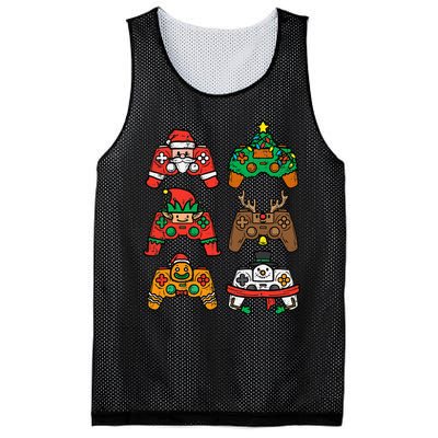 Christmas Gamer Controller Xmas Gaming  Mesh Reversible Basketball Jersey Tank