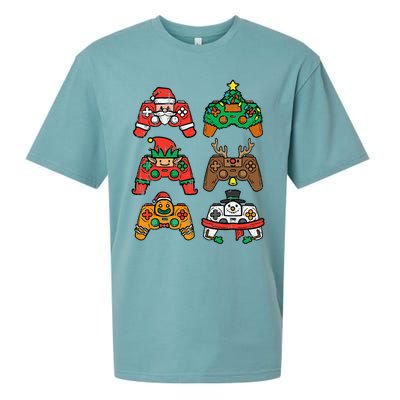 Christmas Gamer Controller Xmas Gaming  Sueded Cloud Jersey T-Shirt