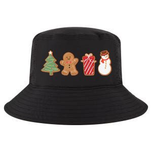 Cute Gingerbread Cookies Funny Christmas Tree Snowman Xmas Cool Comfort Performance Bucket Hat