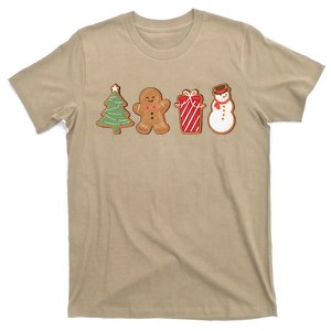 Cute Gingerbread Cookies Funny Christmas Tree Snowman Xmas T-Shirt