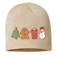 Cute Gingerbread Cookies Funny Christmas Tree Snowman Xmas Sustainable Beanie