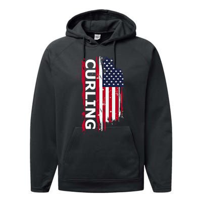 Curling Gift Performance Fleece Hoodie