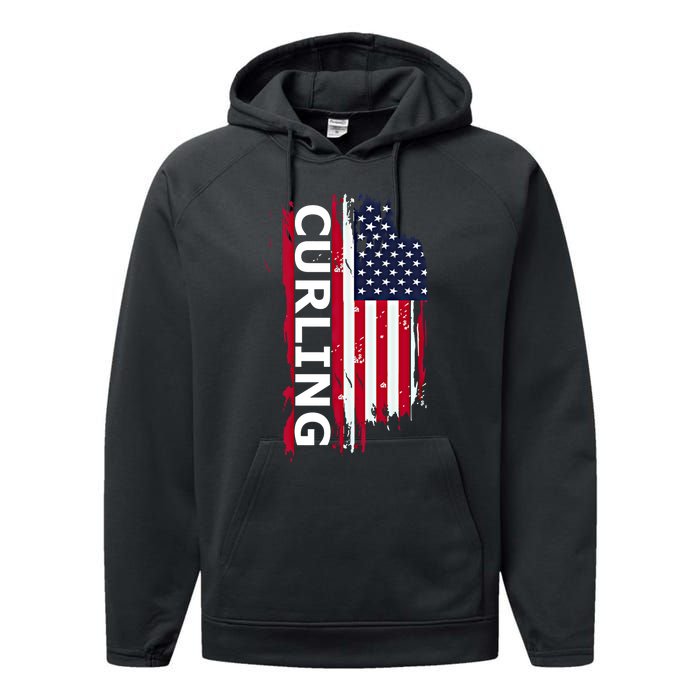 Curling Gift Performance Fleece Hoodie