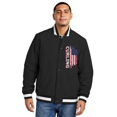 Curling Gift Insulated Varsity Jacket