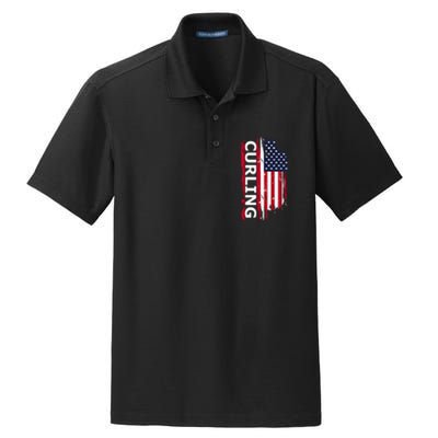 Curling Gift Dry Zone Grid Polo