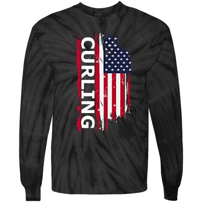 Curling Gift Tie-Dye Long Sleeve Shirt