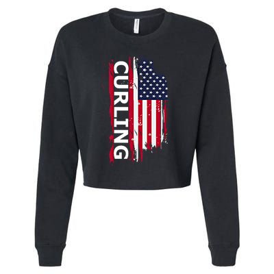 Curling Gift Cropped Pullover Crew