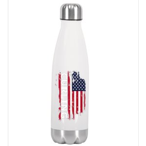 Curling Gift Stainless Steel Insulated Water Bottle