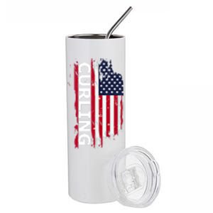 Curling Gift Stainless Steel Tumbler